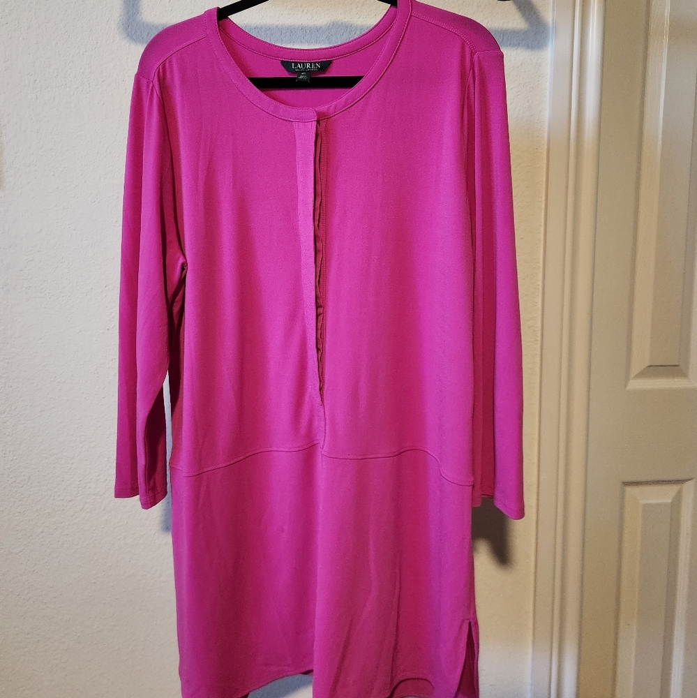 Ralph Lauren Fuchsia Tunic Dress
